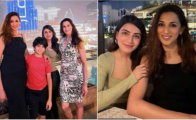 Samantha visits Dubai to spend time with her close pals